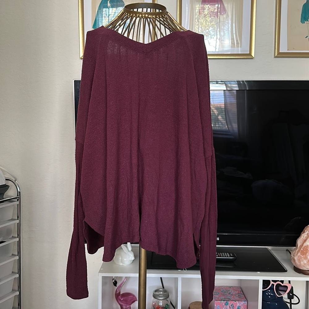 Burgundy Brandy Melville Thin Sweater